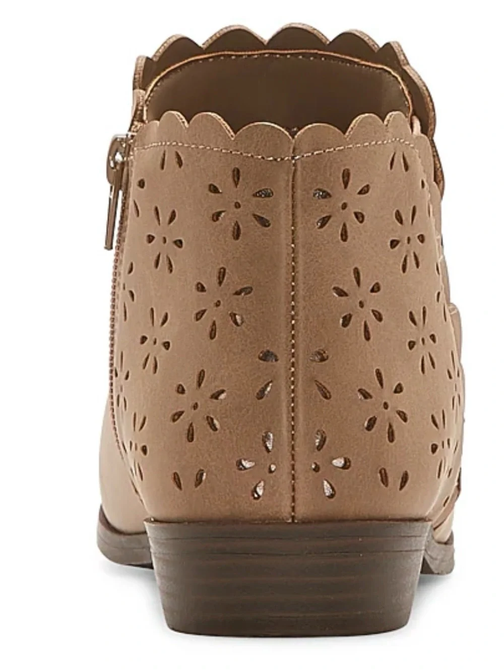 NWT Thereabouts Die Cut Side Zipper Booties size 2